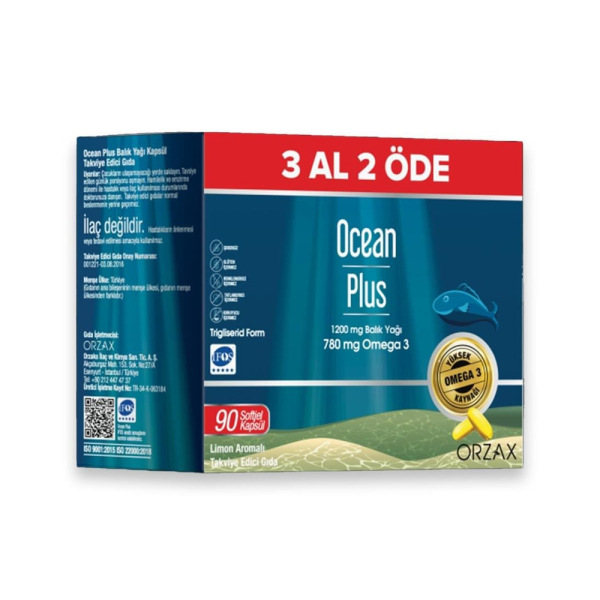 Ocean Plus Balık Yağı 90 Kapsül - 1