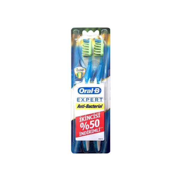 Oral-B Expert Anti-Bactarial Diş Fırçası İkili Avantajlı Paket Orta - 1