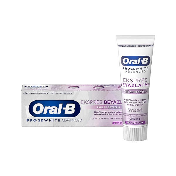 Oral-B Pro-3D White Advanced Ekspres Beyazlatma Diş Macunu 75ml - 1