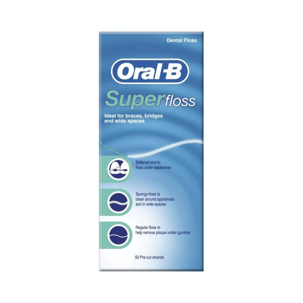 Oral-B Super Floss 50 Hazır Kesilmiş Diş İpi - 1