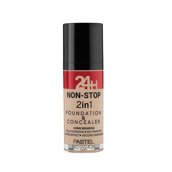 Pastel Profashion Non-Stop 2 in 1 Foundation and Concealer No:604 Vanilla Fondöten Kapatıcı - 1