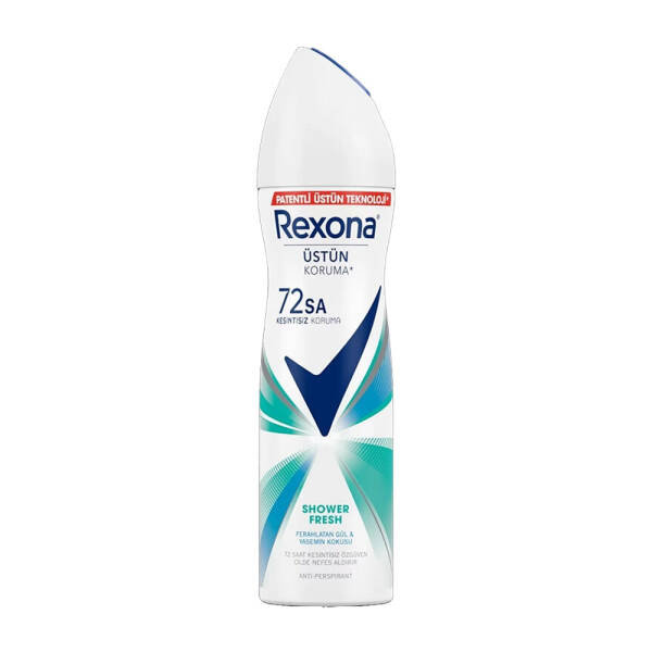 Rexona Shower Fresh Ferahlatan Gül & Yasemin Kokusu Anti-Perspirant Deodorant 150ml - 1