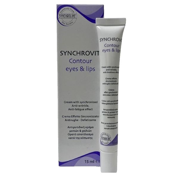 Synchroline Synchrovit Göz ve Dudak Çevresi Bakım Kremi 15ml - 1