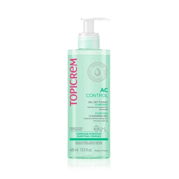 Topicrem AC Purifying Cleansing Gel 400ml - 1