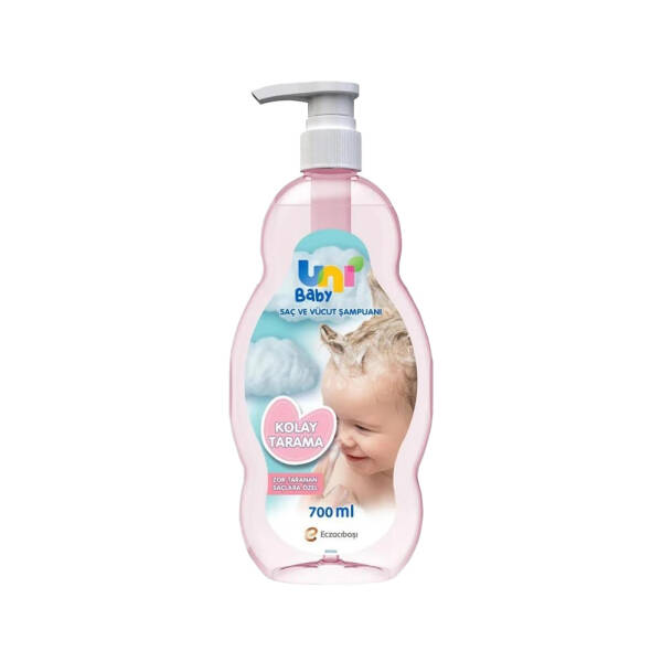 Uni Baby Saç ve Vücut Kolay Tarama Şampuanı 700ml - 1