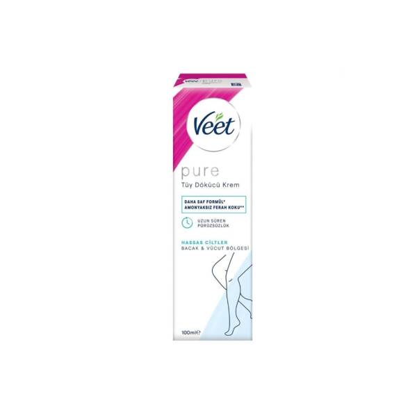 Veet Pure Hassas Ciltler İçin Tüy Dökücü Krem 100ml - 1