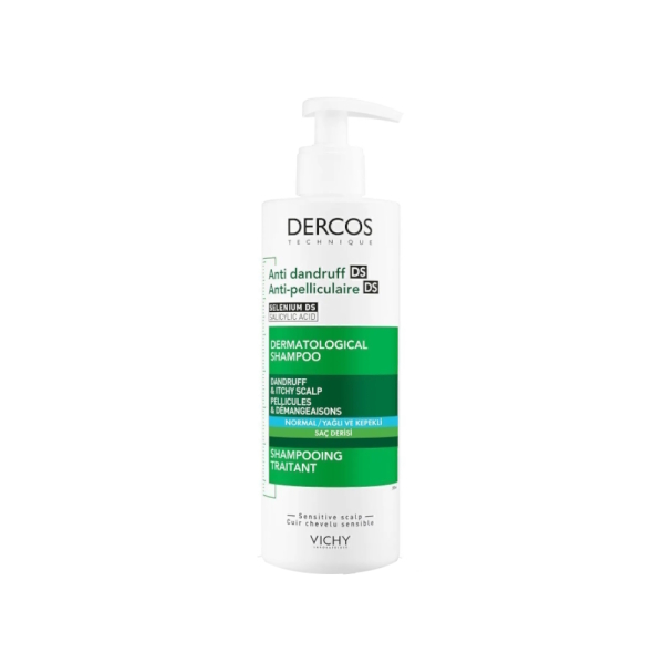 Vichy Dercos Shampoo Anti Dandruff Oily 390ml - 1